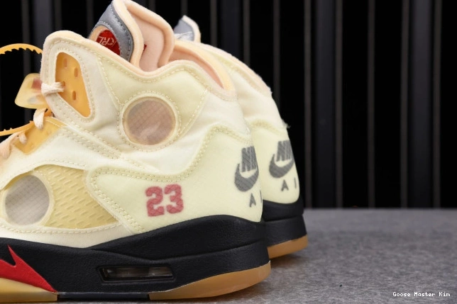 Retro OFF-WHITE Sail DH8565-100 Jordan 5 0713
